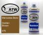 Preview: Mercedes-Benz, Golden Brown, 476: 400ml Sprühdose + 400ml Klarlack - Set, von ATW Autoteile West.